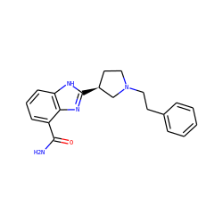 NC(=O)c1cccc2[nH]c([C@H]3CCN(CCc4ccccc4)C3)nc12 ZINC000040836665