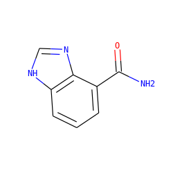 NC(=O)c1cccc2[nH]cnc12 ZINC000013834534