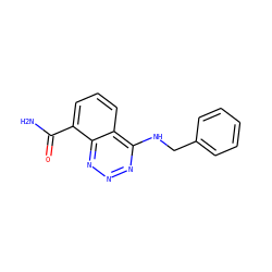 NC(=O)c1cccc2c(NCc3ccccc3)nnnc12 ZINC000143352935