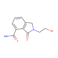 NC(=O)c1cccc2c1C(=O)N(CCO)C2 ZINC000473107061