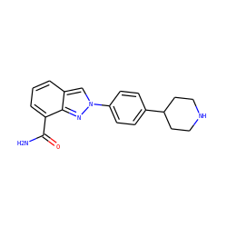 NC(=O)c1cccc2cn(-c3ccc(C4CCNCC4)cc3)nc12 ZINC000049113122