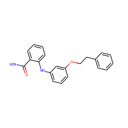 NC(=O)c1ccccc1Nc1cccc(OCCc2ccccc2)c1 ZINC000095578829