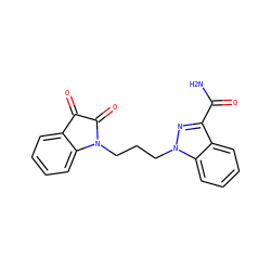 NC(=O)c1nn(CCCN2C(=O)C(=O)c3ccccc32)c2ccccc12 ZINC000169348795