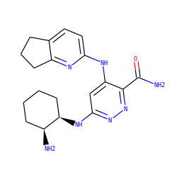 NC(=O)c1nnc(N[C@@H]2CCCC[C@@H]2N)cc1Nc1ccc2c(n1)CCC2 ZINC000169308323