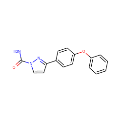 NC(=O)n1ccc(-c2ccc(Oc3ccccc3)cc2)n1 ZINC000013559820