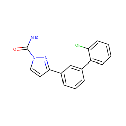 NC(=O)n1ccc(-c2cccc(-c3ccccc3Cl)c2)n1 ZINC000058609185