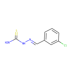 NC(=S)N/N=C/c1cccc(Cl)c1 ZINC000000099898