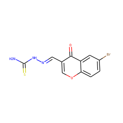 NC(=S)N/N=C/c1coc2ccc(Br)cc2c1=O ZINC000013687796