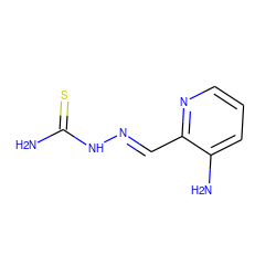 NC(=S)N/N=C/c1ncccc1N ZINC000006092213