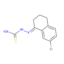 NC(=S)N/N=C1\CCCc2ccc(Br)cc21 ZINC000034886870