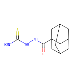 NC(=S)NNC(=O)C12CC3CC(CC(C3)C1)C2 ZINC000008683007