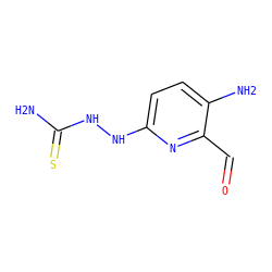 NC(=S)NNc1ccc(N)c(C=O)n1 ZINC000026574904