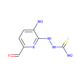 NC(=S)NNc1nc(C=O)ccc1N ZINC000026574883