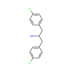 NC(Cc1ccc(Cl)cc1)Cc1ccc(Cl)cc1 ZINC000011601320