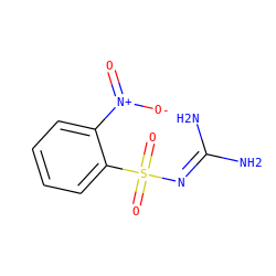 NC(N)=NS(=O)(=O)c1ccccc1[N+](=O)[O-] ZINC000005340095
