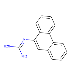 NC(N)=Nc1cc2ccccc2c2ccccc12 ZINC000006576387