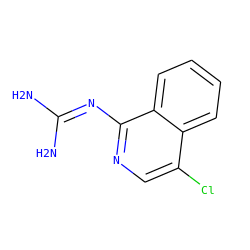 NC(N)=Nc1ncc(Cl)c2ccccc12 ZINC000026970724