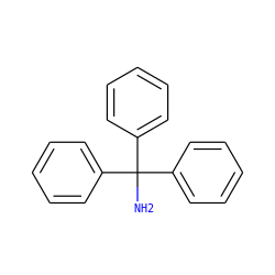 NC(c1ccccc1)(c1ccccc1)c1ccccc1 ZINC000004283529