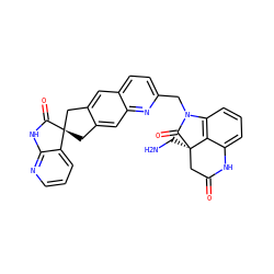 NC[C@@]12CC(=O)Nc3cccc(c31)N(Cc1ccc3cc4c(cc3n1)C[C@]1(C4)C(=O)Nc3ncccc31)C2=O ZINC000043153540