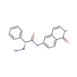 NC[C@@H](C(=O)Nc1ccc2c(=O)[nH]ccc2c1)c1ccccc1 ZINC000140898802