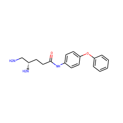 NC[C@@H](N)CCC(=O)Nc1ccc(Oc2ccccc2)cc1 ZINC000040917504