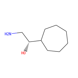 NC[C@@H](O)C1CCCCCC1 ZINC000028219877