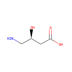NC[C@@H](O)CC(=O)O ZINC000000901808
