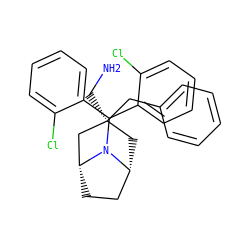 NC[C@]1(Cc2ccccc2)C[C@@H]2CC[C@H](C1)N2C(c1ccccc1Cl)c1ccccc1Cl ZINC000299820915