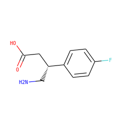NC[C@H](CC(=O)O)c1ccc(F)cc1 ZINC000006093177