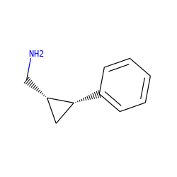 NC[C@H]1C[C@H]1c1ccccc1 ZINC000029480849