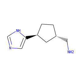 NC[C@H]1CC[C@H](c2cnc[nH]2)C1 ZINC000653895447
