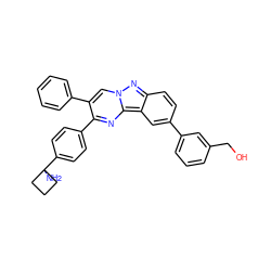 NC1(c2ccc(-c3nc4c5cc(-c6cccc(CO)c6)ccc5nn4cc3-c3ccccc3)cc2)CCC1 ZINC000143454882