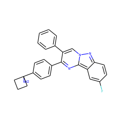 NC1(c2ccc(-c3nc4c5cc(F)ccc5nn4cc3-c3ccccc3)cc2)CCC1 ZINC000143446503