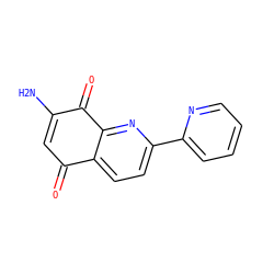 NC1=CC(=O)c2ccc(-c3ccccn3)nc2C1=O ZINC000029559675