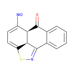NC1=CC=C2SN=C3c4ccccc4C(=O)[C@H]1[C@H]23 ZINC000028966690