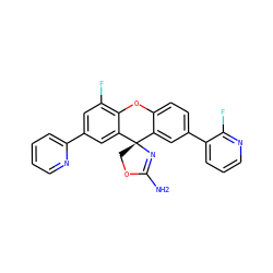 NC1=N[C@@]2(CO1)c1cc(-c3cccnc3F)ccc1Oc1c(F)cc(-c3ccccn3)cc12 ZINC000144733789