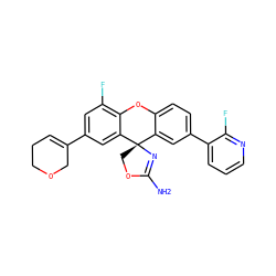 NC1=N[C@@]2(CO1)c1cc(-c3cccnc3F)ccc1Oc1c(F)cc(C3=CCCOC3)cc12 ZINC000118749803