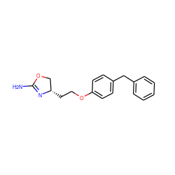 NC1=N[C@@H](CCOc2ccc(Cc3ccccc3)cc2)CO1 ZINC000117261718