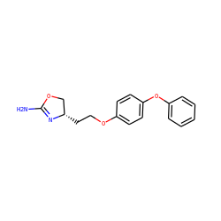 NC1=N[C@@H](CCOc2ccc(Oc3ccccc3)cc2)CO1 ZINC000117257068