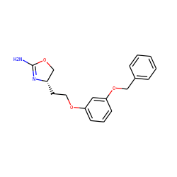 NC1=N[C@@H](CCOc2cccc(OCc3ccccc3)c2)CO1 ZINC000117255664