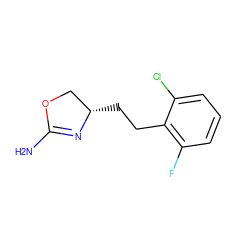 NC1=N[C@@H](CCc2c(F)cccc2Cl)CO1 ZINC000148515986
