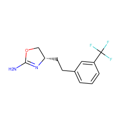 NC1=N[C@@H](CCc2cccc(C(F)(F)F)c2)CO1 ZINC000149151972
