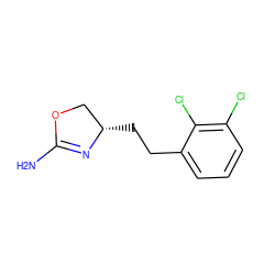 NC1=N[C@@H](CCc2cccc(Cl)c2Cl)CO1 ZINC000149216260