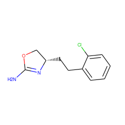 NC1=N[C@@H](CCc2ccccc2Cl)CO1 ZINC000148459438