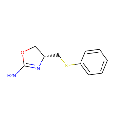 NC1=N[C@@H](CSc2ccccc2)CO1 ZINC000169698835
