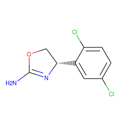 NC1=N[C@@H](c2cc(Cl)ccc2Cl)CO1 ZINC000043197444