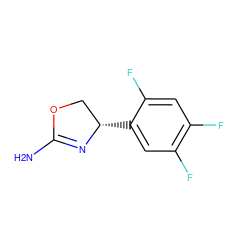 NC1=N[C@@H](c2cc(F)c(F)cc2F)CO1 ZINC000148914309