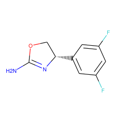 NC1=N[C@@H](c2cc(F)cc(F)c2)CO1 ZINC000148973346
