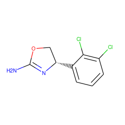 NC1=N[C@@H](c2cccc(Cl)c2Cl)CO1 ZINC000083964842