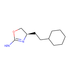 NC1=N[C@H](CCC2CCCCC2)CO1 ZINC000169698882